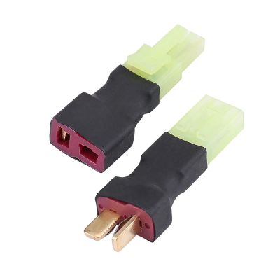 2pcs T Plug Male to Mini Tamiya Female, T Plug Female to Mini Tamiya Male Cable Adapter for RC ESC Speed Controller T-Plug and Mini Tamiya, t Plug Connector to Adapter Mini Male xt60 8 4v Battery