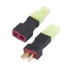 2pcs T Plug Male to Mini Tamiya Female, T Plug Female to Mini Tamiya Male Cable Adapter for RC ESC Speed Controller T-Plug and Mini Tamiya, t Plug Connector to Adapter Mini Male xt60 8 4v Battery view 1