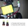 2pcs T Plug Male to Mini Tamiya Female, T Plug Female to Mini Tamiya Male Cable Adapter for RC ESC Speed Controller T-Plug and Mini Tamiya, t Plug Connector to Adapter Mini Male xt60 8 4v Battery view 3