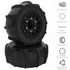 GLOBACT 12mm/14mm Hex RC Wheels and Tires for 1/10 Scale Arrma Senton Tires Slash Tires Axial Redcat Rc4wd Hex Detachable Replacement Snow Tires Desert Tires(Black 4 Pcs) view 3