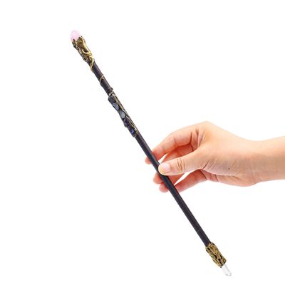 Rich Boxer Fine Handcrafted Crystal Magic Wand Pink Crystal White Crystal Gemstone Magic Wand for Witches and Wizards