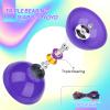 Professional Triple Bearing Diabolo, 5 Purple Chinese Yoyo Diabolo Toy for Adult Kids, Purple Big Yoyo Diablo with 2 Carbon Sticks, 1 Drawstring Bag, 2 Strings view 3
