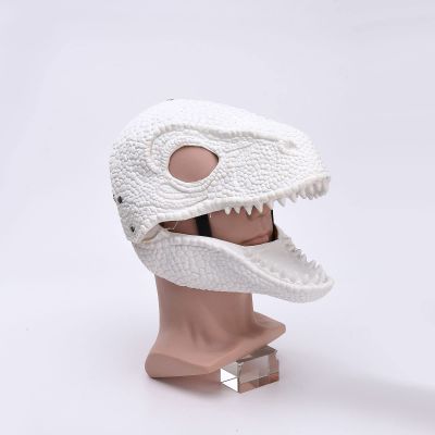 Best Alice Dino Mask, Jurassic Movable Dinosaur Head Velociraptor Mask for Halloween