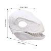 Best Alice Dino Mask, Jurassic Movable Dinosaur Head Velociraptor Mask for Halloween view 2