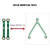 INJORA High Clearance 4 Links Set CNC Aluminum Links Set for 1/24 RC Crawler Car LWB 133.5mm Axial SCX24 AXI90081 Deadbolt AXI00004 B17,8PCS (Green) view 3