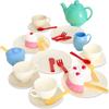 Casdon 36-Piece Tea Set - Colorful Toy Playset with Teapot, Milk Jug, Cups & Saucers, Cake, & More - Suitable for Preschool Toys - Playset for Children Aged 3+ view 1