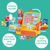 Casdon Cash Register - Toy Shopping Till Set with Working Calculator, Scanner, Pretend Money, Play Food, & More - Suitable for Preschool Toys - Playset for Children Aged 3+ view 2