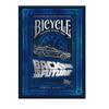 Bicycle Back To The Future Playing Cards 1 Pack, Premium, Foil, Metallic , Blue view 4