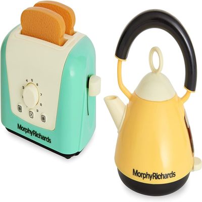Casdon Morphy Richards Toaster & Kettle | Interactive Toy Toaster & Kettle for Children Aged 3+ | Looks Just Like The Real Thing for Endless Fun!