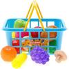 Casdon Fruit & Veg. Assorted Toy Basket with Fruits & Vegetables for Children Aged 2+. Perfect for Playing Shops view 1