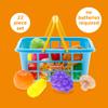 Casdon Fruit & Veg. Assorted Toy Basket with Fruits & Vegetables for Children Aged 2+. Perfect for Playing Shops view 2