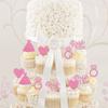 24 PCS Bride to Be Cupcake Toppers with Heart Ring Dress Bridal Shower Cupcake Picks for Wedding Engagement Bachelorette Party Cake Decorations Supplies Pink view 4