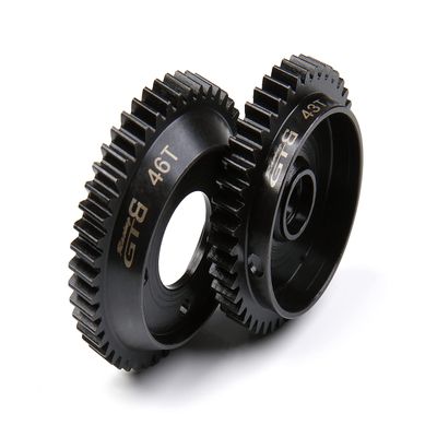 GTBracing Hardened Steel Gear Set for Kyosho Inferno GT2 2-Speed (46T / 43T) Shoe Type GP