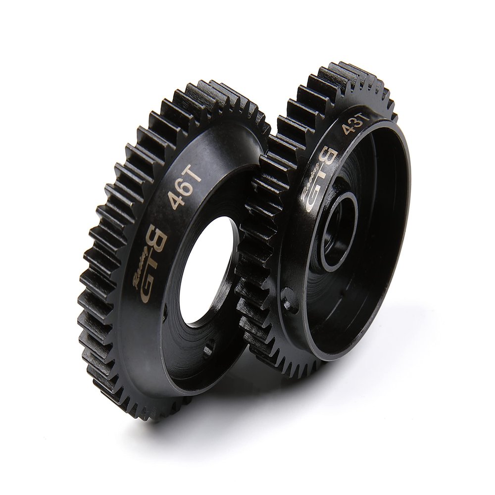 GTBracing Hardened Steel Gear Set for Kyosho Inferno GT2 2-Speed (46T / 43T) Shoe Type GP