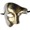 GREUS Antique Phantom of the Opera Mask Vintage Masquerade Mask Halloween One-Eyed Half Face Costume Mask for Men Women view 1