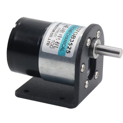 12V Brushless Motor 24V DC Motor 37 Brushless Deceleration Small Motor Positive Reversing Motor Slow Motor with Bracket - (Speed(RPM): 200RPM/ Voltage(V): 12V)