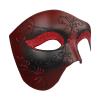 GREUS Antique Phantom of the Opera Mask Vintage Masquerade Mask Halloween One-Eyed Half Face Costume Mask for Men Women view 3