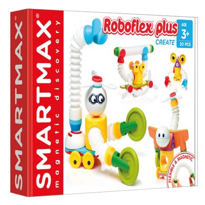 SMARTMAX - Roboflex Plus, Magnetic Discovery Play Set, 20 Pieces, 3+ Years