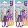 Ashton and Wright - Children's - Kids Scissors Soft Grip - 5"/12cm (Pack of 2, Purple) view 1