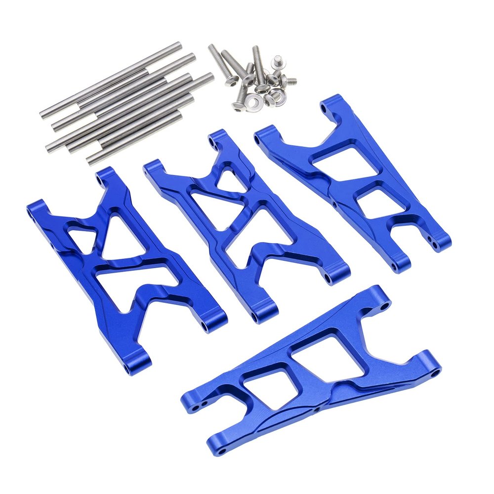 CODA RACING Aluminum Front & Rear Suspension Arms Set for Arrma 1/10 Granite 4X4, Senton RC Car Upgrade Parts-Replacement of AR330443 AR330516