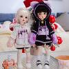 New 1/3, 1/4, 1/6BJD Doll Clothes Cute Cat Sweater for Large 1/6, Yosd, 30cm 45cm 60cm Bjd SD DD Doll Accessories (Black-Purple,1/6) view 4