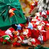 28 Pieces 3 Inches Christmas Stuffed Animal Toys Small Animal Plush Key Chain Plush Animal Toy Set for Christmas Tree Decorations, Stocking Stuffing, Party Gifts (Mixed Style) view 4