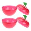 Angoily Christmas Apple Container 10PCS Party Toy Filled Plastic Bobbing Apples Christmas Party Favors Xmas Fruit Ornament Baubles Winter Party Decoration Supplies view 1