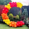 100PCS Red Yellow Orange Balloon Garland Arch Kit for Firemen Firefighter Birthday Party Fire Truck Fire Engine Party Decorations view 2