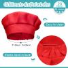 Handepo 40 Pcs Apron Chef Hat Set Aprons Chef 's Bib Apron Hats Bulk for Cooking Painting 7-13 Years(Multi Color) view 4