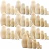 AEVVV Lot of 10 Set by 5 pcs Blank Wooden Nesting Dolls - Peg People for DIY Projects, Unfinished Wood Russian Matryoshka for Arts and Crafts view 1