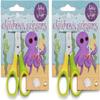 Ashton and Wright - Children's - Kids Scissors Soft Grip - 5"/12cm (Pack of 2, Yellow, Green) view 1