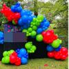 100PCS Blue Red Green Balloon Garland Arch Kit for Super Boy Theme Hero Party Birthday Party Baby Shower Decorations view 2