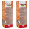 CoolToys Timber Tower Wood Block Stacking Game  Original Edition (48 Pieces)  2 Pack view 1