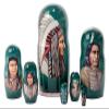 Golden Cockerel Indian Chiefs Nesting Doll 7pc./8'' view 1