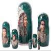 Golden Cockerel Indian Chiefs Nesting Doll 7pc./8'' view 3