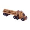 AmishToyBox.com Log Truck Wooden Toy - Amish-Made in Lancaster County, Pennsylvania - with 6 Removable Logs view 1