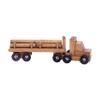 AmishToyBox.com Log Truck Wooden Toy - Amish-Made in Lancaster County, Pennsylvania - with 6 Removable Logs view 3