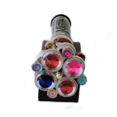 MUSKAN NAUTICAL STORE Antique Kaleidoscope Brass Nautical Handmade Double Wheel Kaleidoscope Education Old Optical Memory