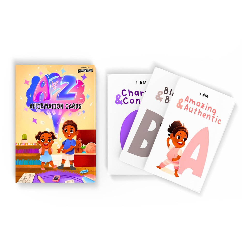 A to Z Affirmation Cards for Kids to Build Self-Esteem, Mindfullness, Confidence in Children | 28 Daily Positive Affirmations for Children | Used by Educators, Parents, & Caregivers