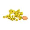 Yellow Opaque D6 Dice with Black Pips 5mm (13/64in) Pack of 200 Koplow Games view 2