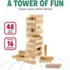 CoolToys Timber Tower Wood Block Stacking Game  Original Edition (48 Pieces)  4 Pack view 3