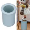 Dollhouse Trash Can, 1:6 Scale PVC Small Garbage Can Dollhouse Trash Can Model Miniature Simple Decorative(Blue Green) view 3