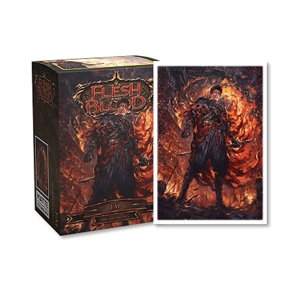 Arcane Tinmen Dragon Shield Sleeves  Flesh and Blood: FAI 100 CT - MTG Card Sleeves are Smooth & Tough - Compatible with Pokemon & Magic The Gathering Card Sleeves (AT-16051)