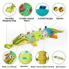 Jollybaby Baby Toys, Tummy Time Baby Toys 6-12 Month with Rattles, Crinkle, Newborn Musical Toy for Infant 0 3 6 9 12 Months Boys & Girls-Alligator view 2