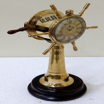 Nautical Maritime Ship's Brass Engine Order Fingurines Chadburn with Functional Bell Telegraph