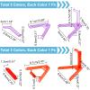 SUPERFINDINGS 8 Colors Action Figure Stand Flexible Action Base Holder Doll Model Support Stand Action Figure Display Holder for Gundam Action Figures DIY Model Kits view 4