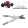 2Pcs RC Steel Turnbuckle, M4 Screw 48mm for ARRMA 1/10 RC Cars Heavy Duty Linkage Rod Upgrade for Granite Big Rock Typhoon Senton 3S Silver view 3
