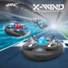 3 In 1 Sea Land and Air 360 Rolling Waterproof RC Drone,AIROKA Four Axis Aircraft High Speed Drift Cars RC Foam Boat Toys,For Beginners and gift to Boys or Girls(bule) view 2