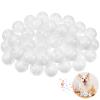 Rattle Ball Inserts, 50PCS 24mm (0.94in) Whilt Rattle Inserts for Crochet Baby Toys Bulk Doll Squeaker Replacement, Dog Plaything Repair Parts, Craft Noise Maker Refills for Plush Toys (Lead Free) view 1
