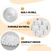 Rattle Ball Inserts, 50PCS 24mm (0.94in) Whilt Rattle Inserts for Crochet Baby Toys Bulk Doll Squeaker Replacement, Dog Plaything Repair Parts, Craft Noise Maker Refills for Plush Toys (Lead Free) view 2